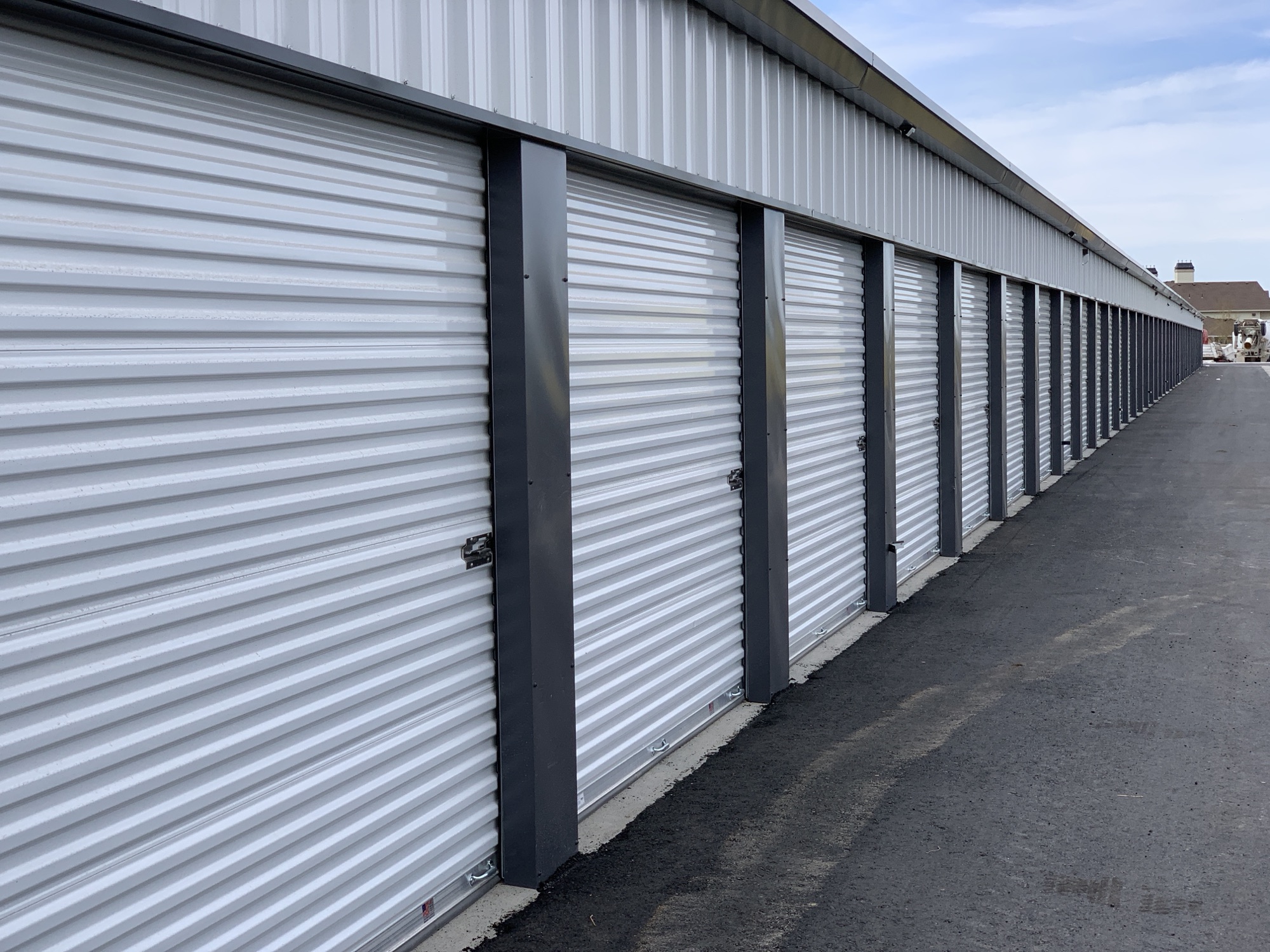 Steel roll-up doors with a hasp for your own lock